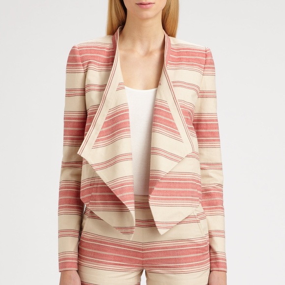 BCBG "Abbey" Cropped Textured Blazer - Size XXS - Picture 3 of 4